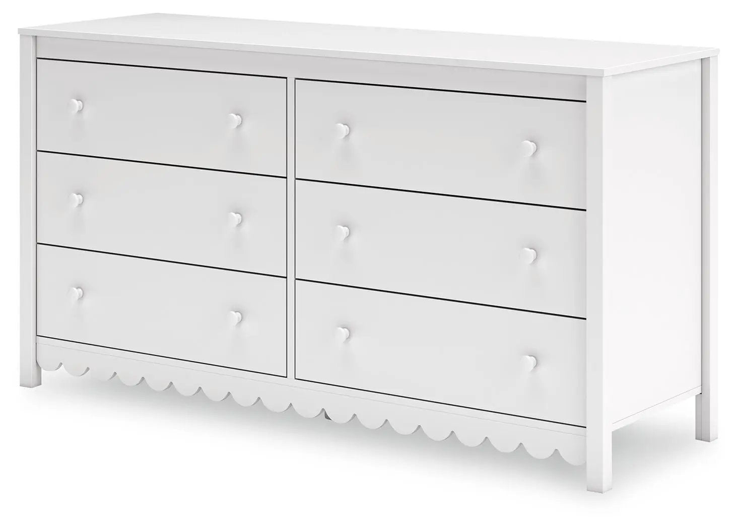 Hallityn - Six Drawer Dresser - White by Unique Piece Furniture