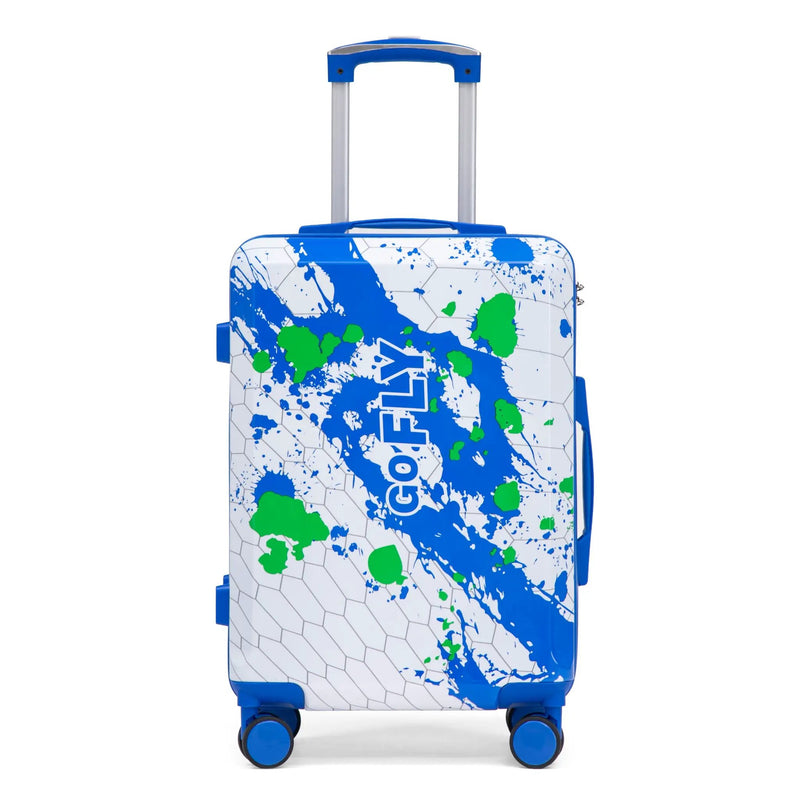 20 Inch PC Spinner Wheel Luggage - Blue by HouseOfZazla