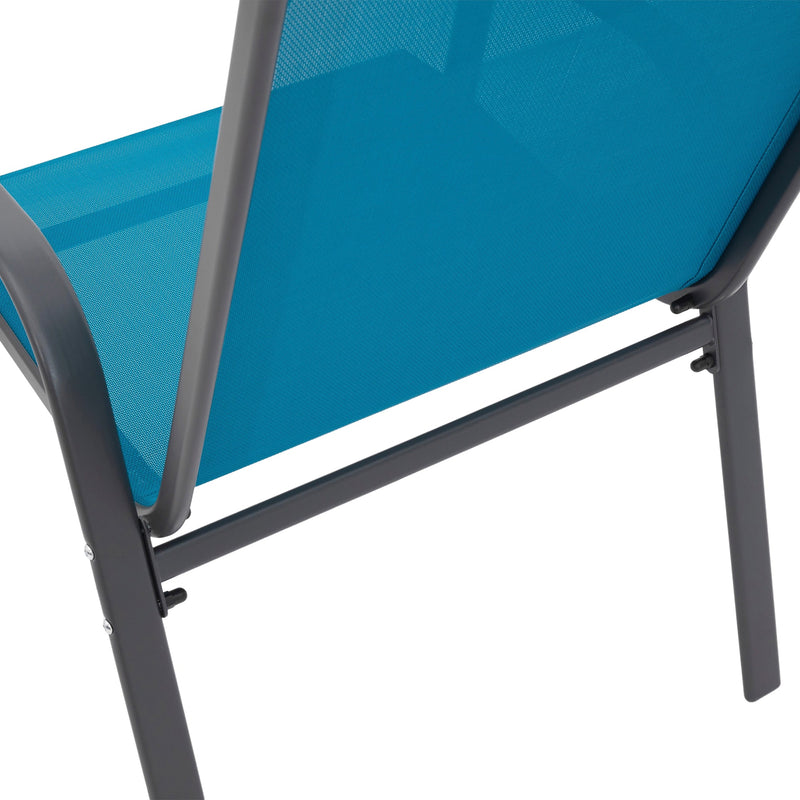 6-Piece Patio Chairs Set with High Backrest and Armrests by HouseOfZazla