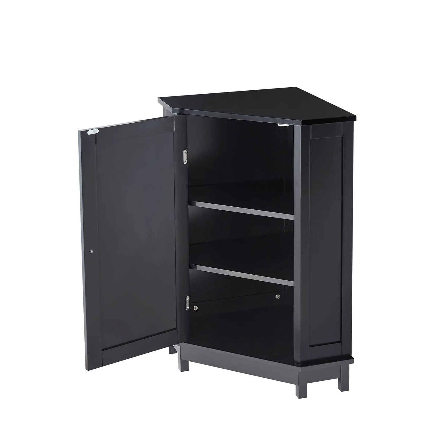 Bathroom Cabinet Triangle Corner Storage Cabinet With Adjustable Shelf Modern Style by HouseOfZazla