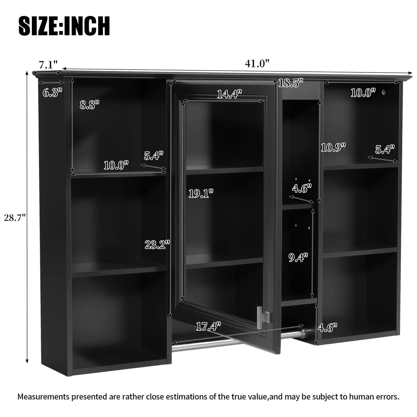 3 In 1 Modern Bathroom Mirror Cabinet With Adjustable Shelf by HouseOfZazla
