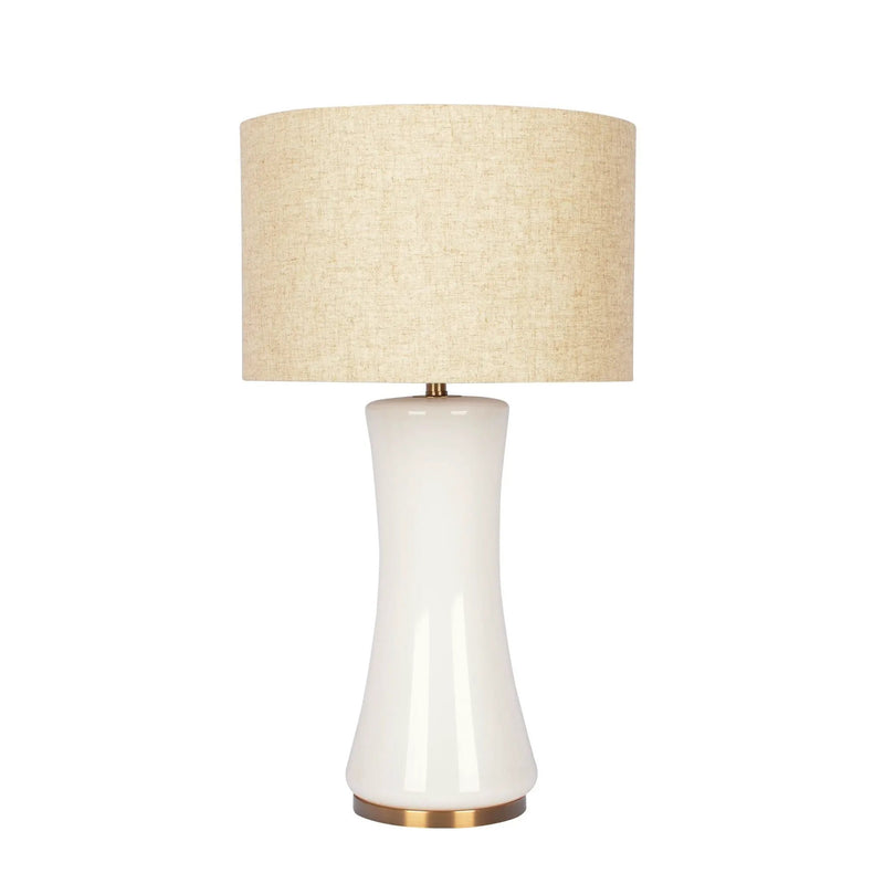 Cascade - Lamp Base Table Lamp - Beige / Gold / White by HouseOfZazla