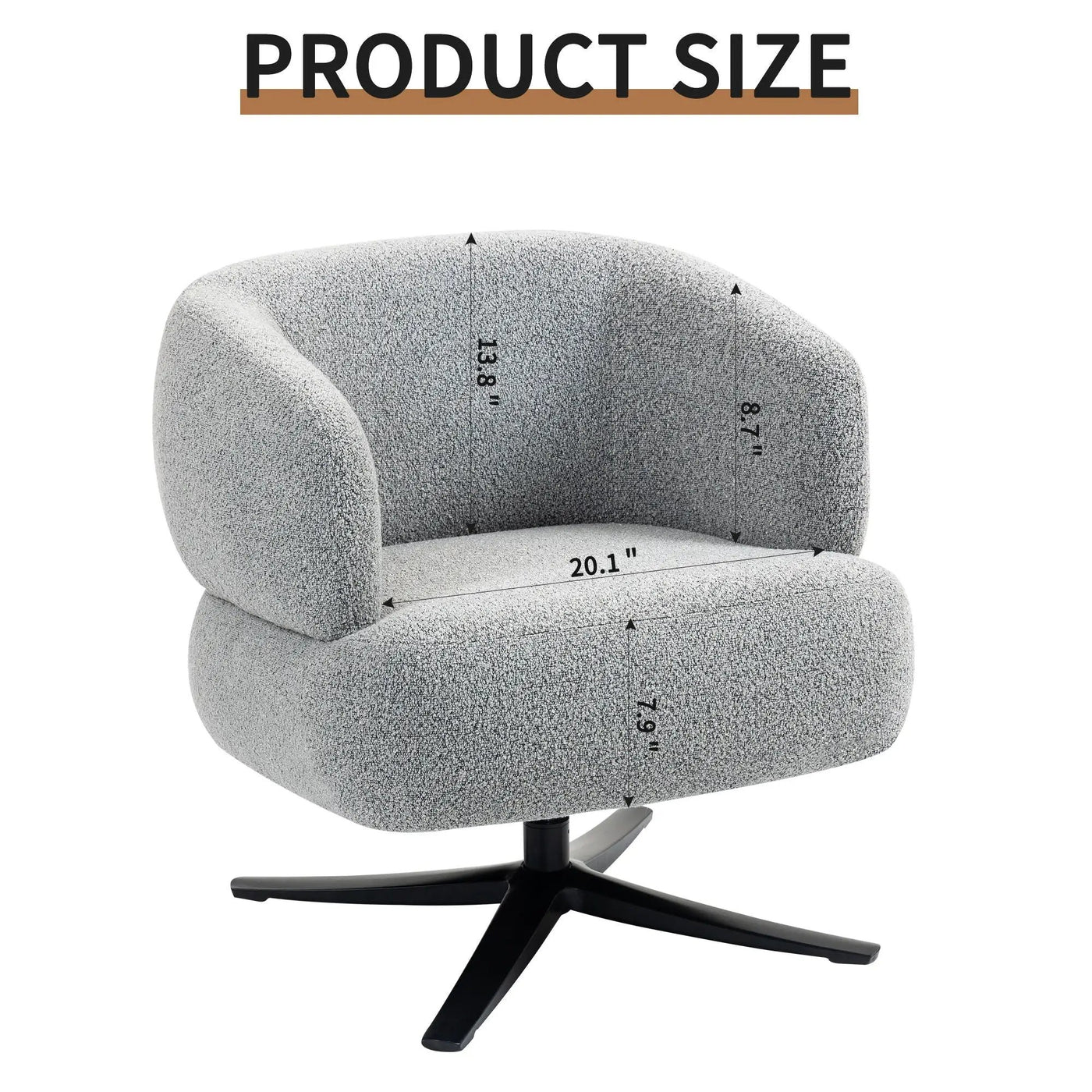 Cuddle Style Leisure Swivel Sofa Chair by HouseOfZazla