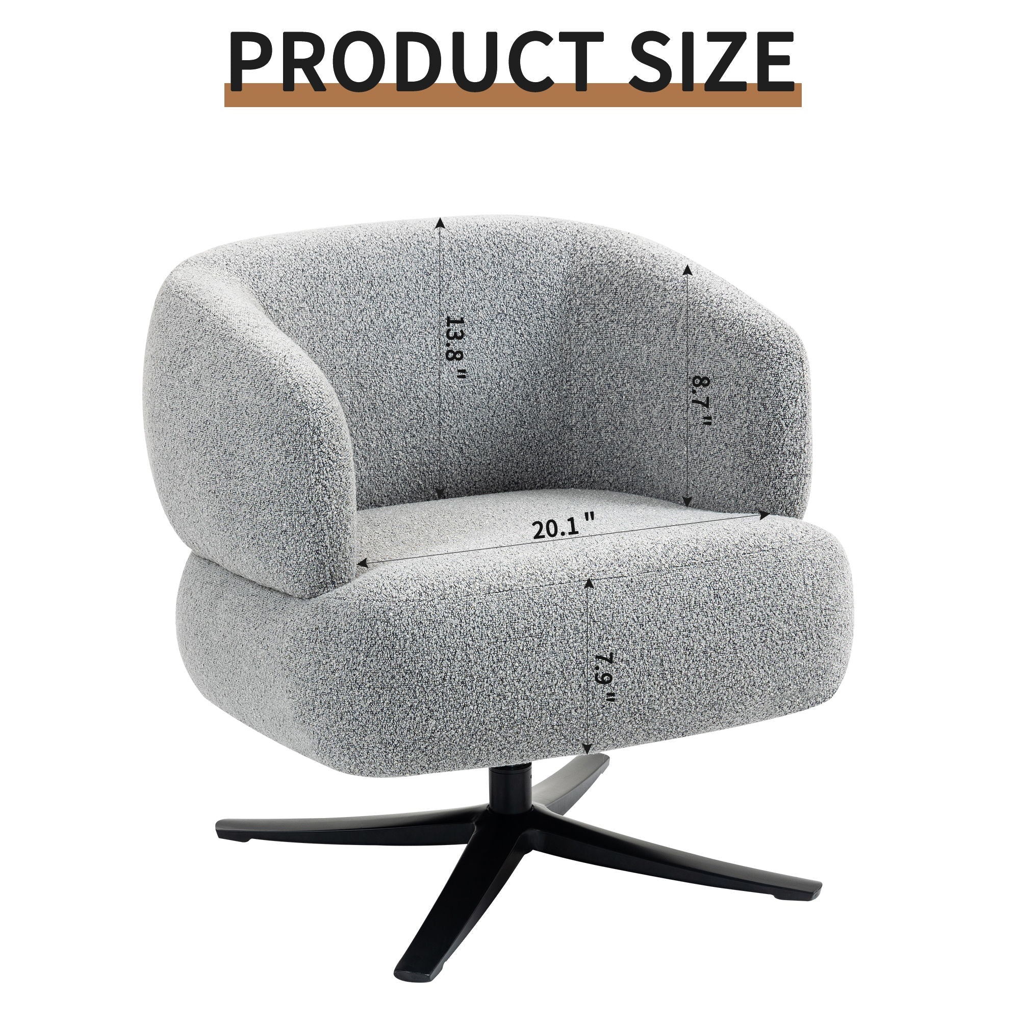 Cuddle Style Leisure Swivel Sofa Chair by HouseOfZazla