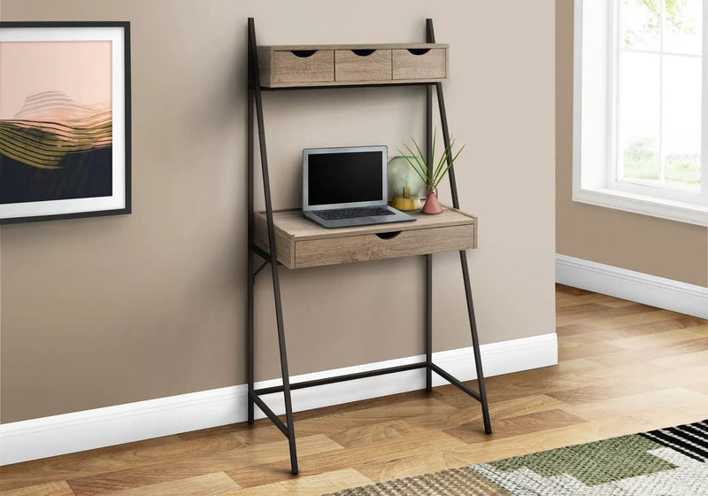 Contemporary Computer Desk for Home Office with Storage Drawers by HouseOfZazla
