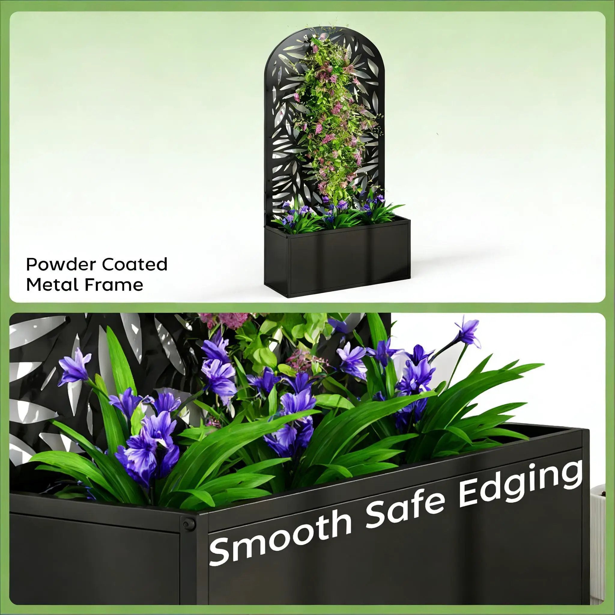 Curved Raised Garden Bed, Generous Planter Box, Versatile Garden Box by HouseOfZazla