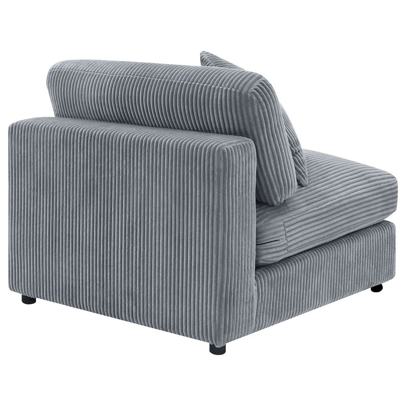 Blaine Upholstered Armless Chair Fog by Unique Piece Furniture