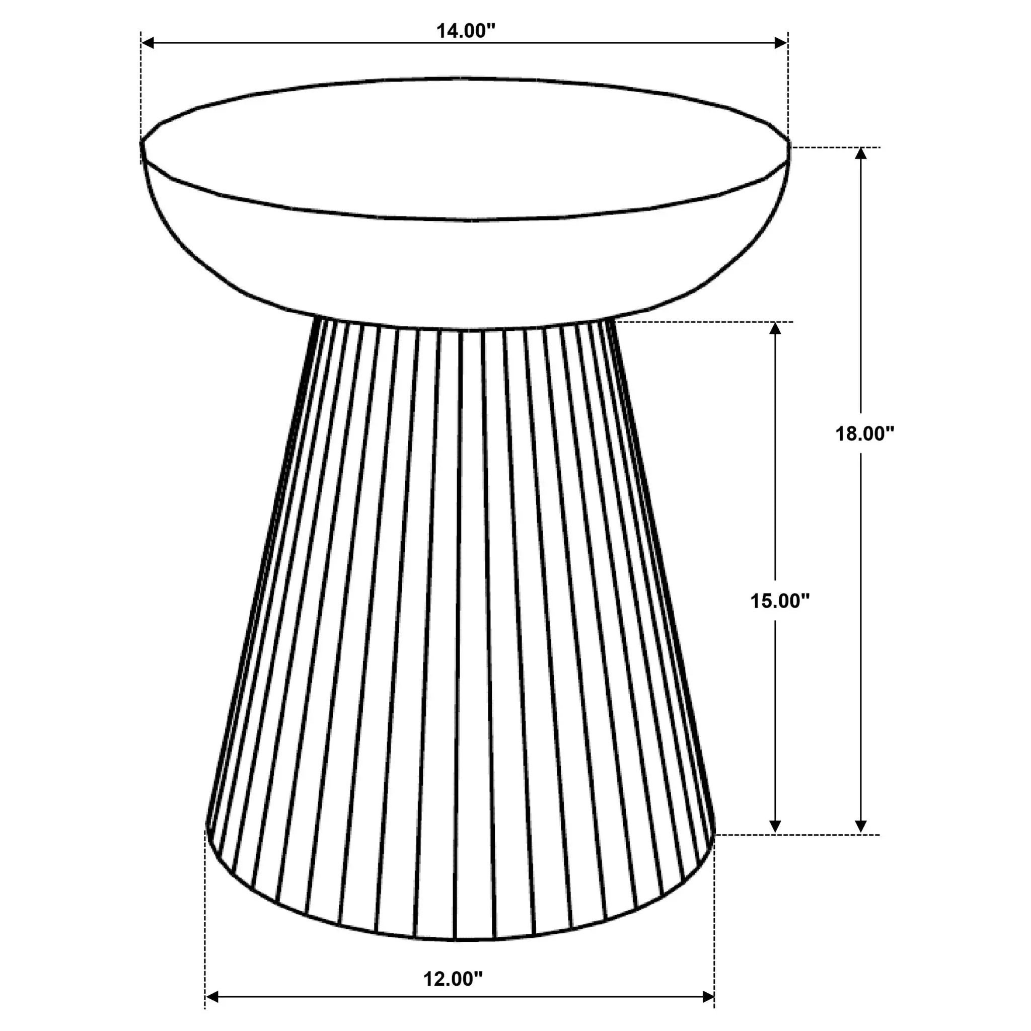 Aureo Round Solid Wood Accent Side Table Wild Honey by Unique Piece Furniture