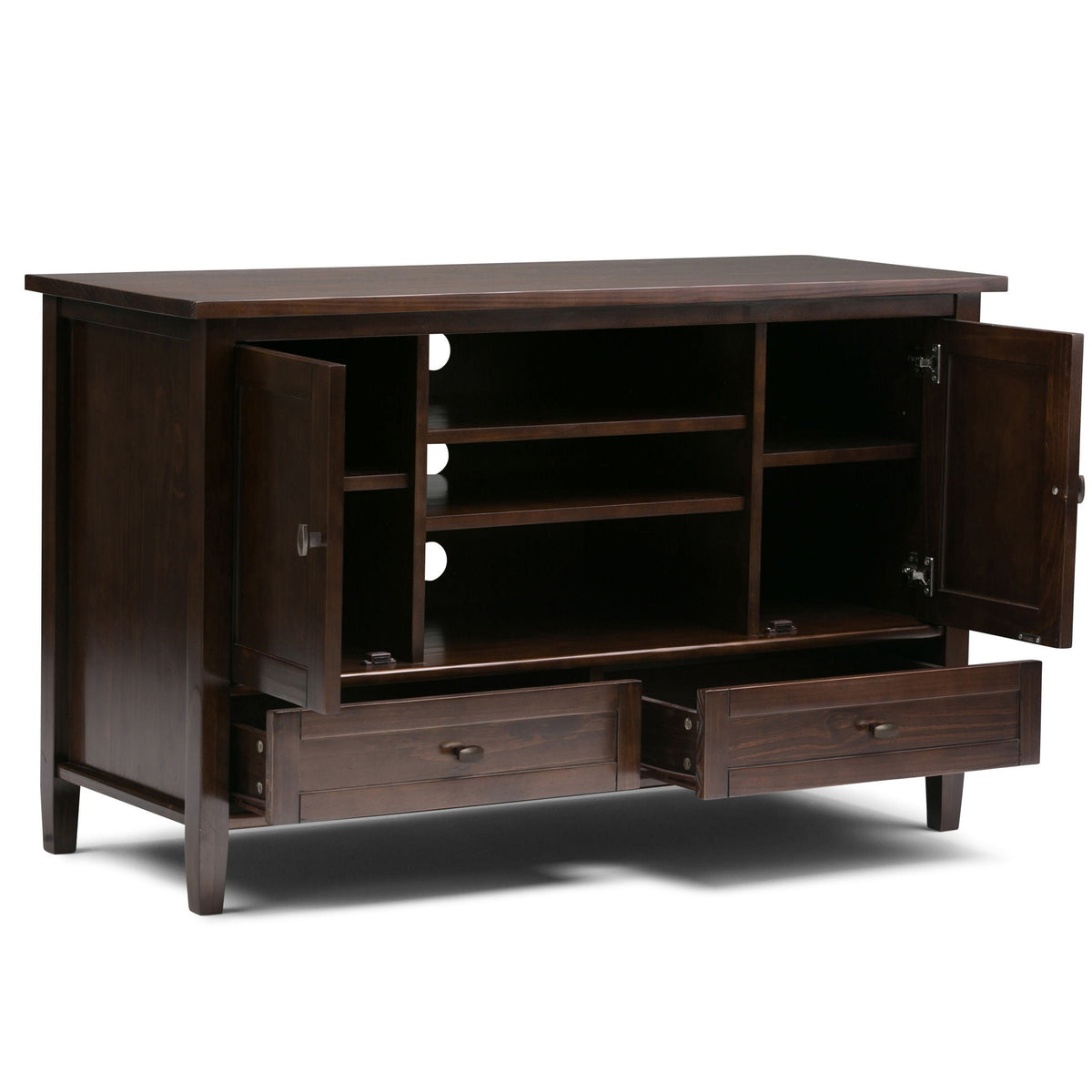 Handcrafted Shaker Style TV Stand with Drawer Storage - Multiple Colors, photo 5 of 40