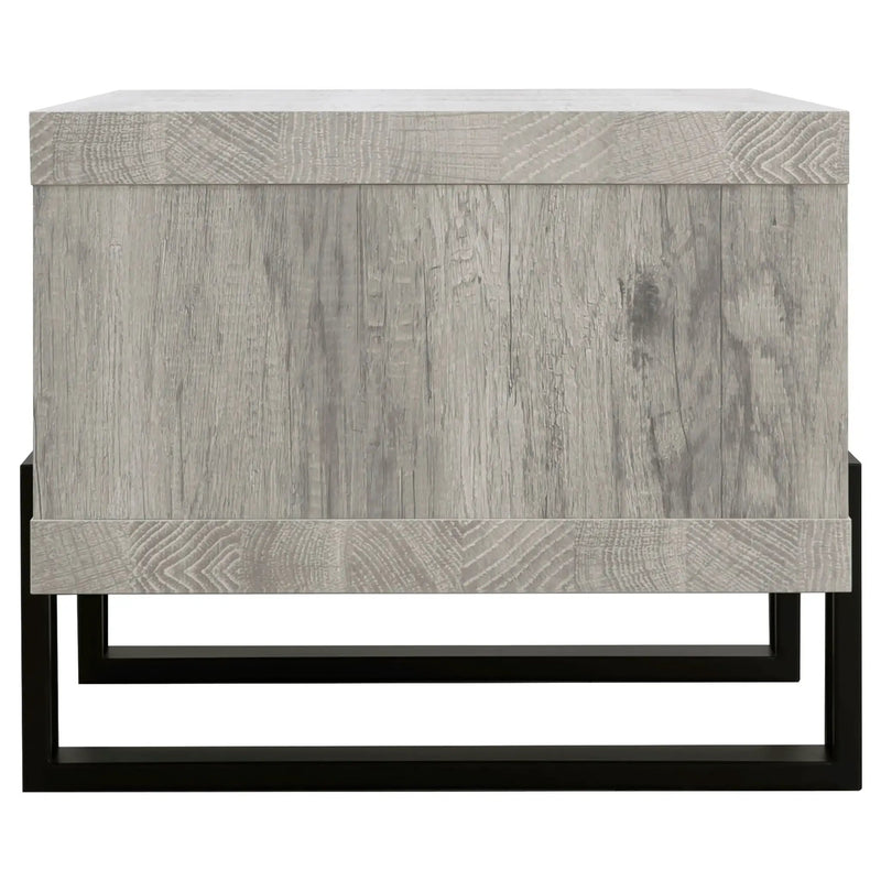 Dinard Engineered Wood Cocktail Coffee Table Grey Driftwood by Unique Piece Furniture