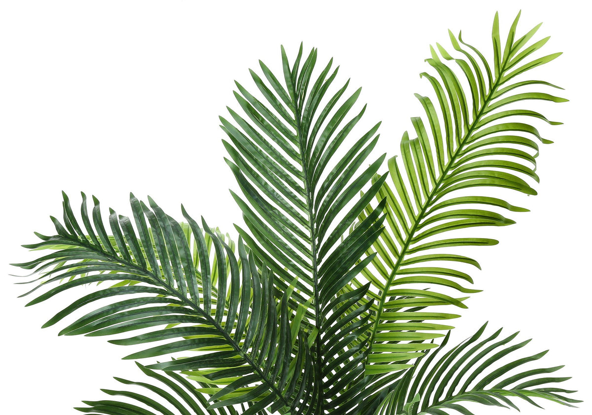 47" Tall Artificial Palm Tree with Real-Touch Leaves - Black Pot, photo 4 of 4