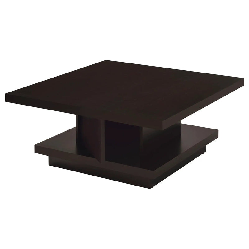 Reston 2-piece Square Coffee and End Table Set Cappuccino by Unique Piece Furniture
