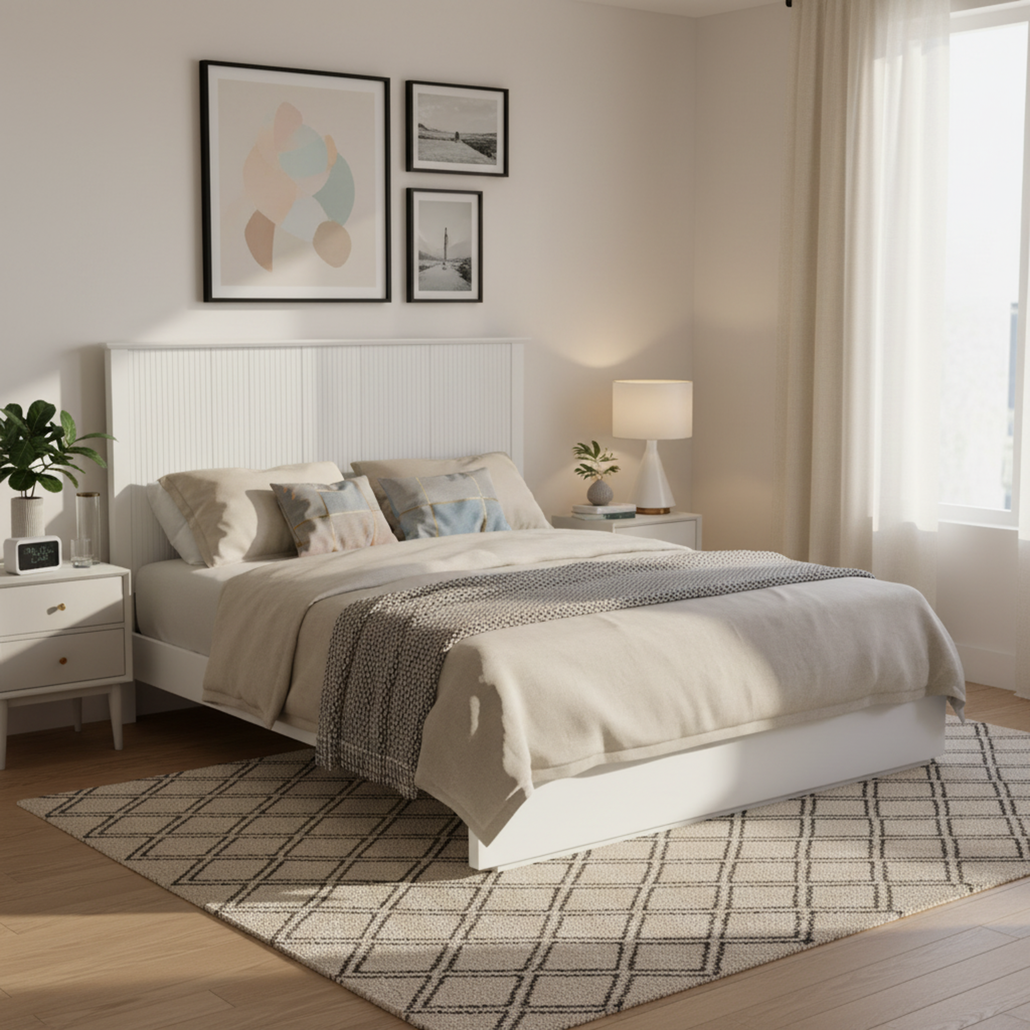 Stylish Queen Size Bed Frame by HouseOfZazla