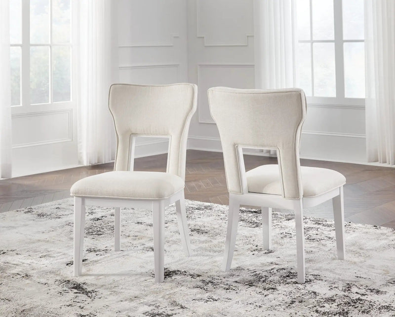 Chalanna - Dining Upholstered Side Chair (Set of 2) - White by Unique Piece Furniture