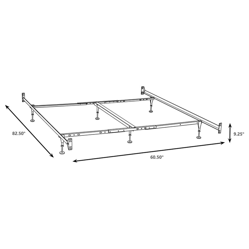 Esme Queen or E King Bed Frame Black (Headboard & Footboard) by Unique Piece Furniture