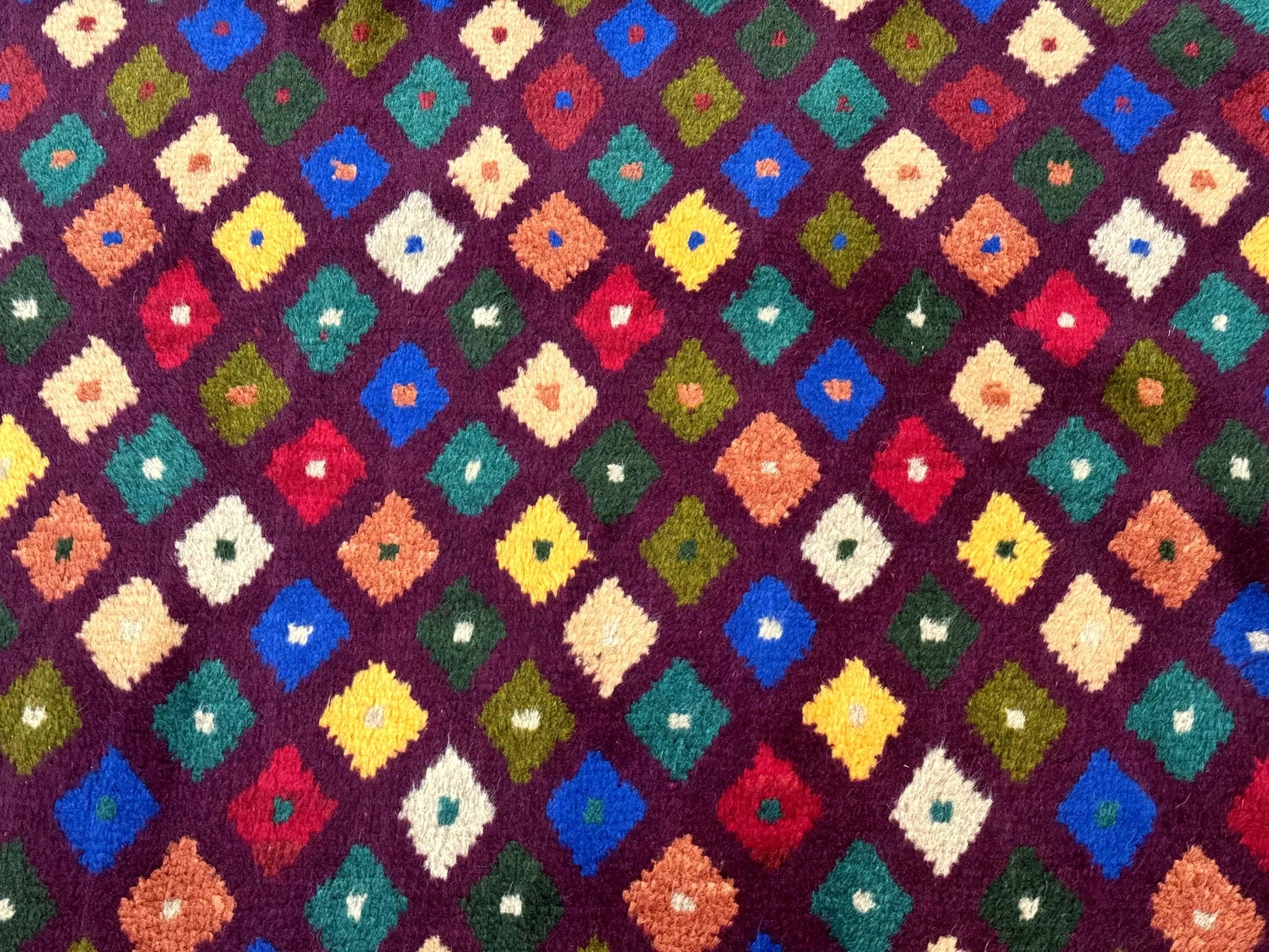 Balouch Rug 3x5, Afghan Rug, Purple-Maroon, Multicolor, Tribal Rug by Jewel Rugs