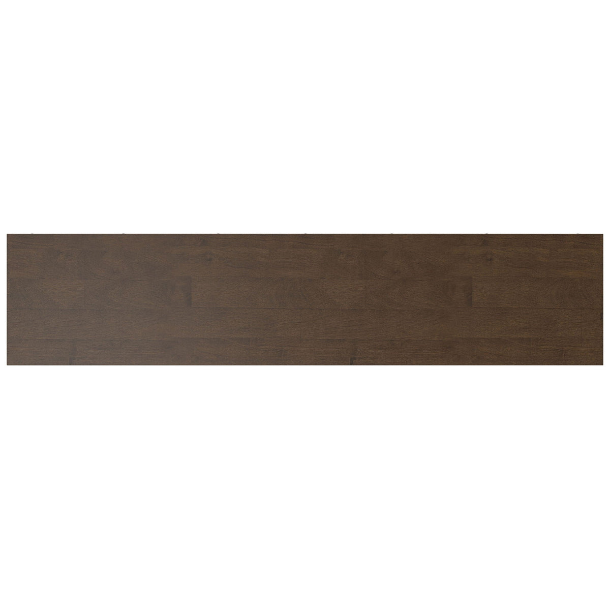 Low Wide Bookcase with Metal Frame - Walnut Brown, photo 10 of 12