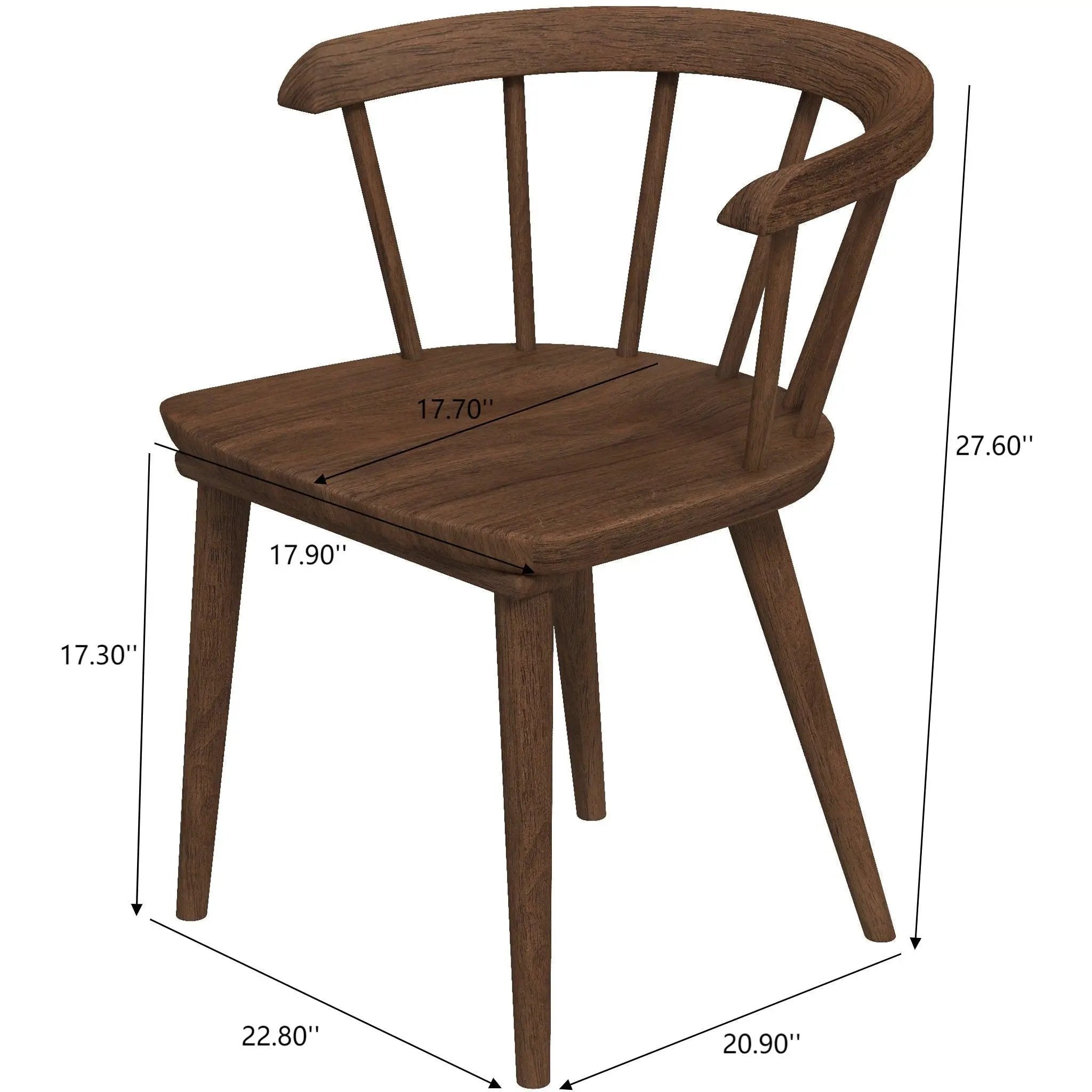 Kingsley - Dining Chair (Set of 2) - Brown by HouseOfZazla