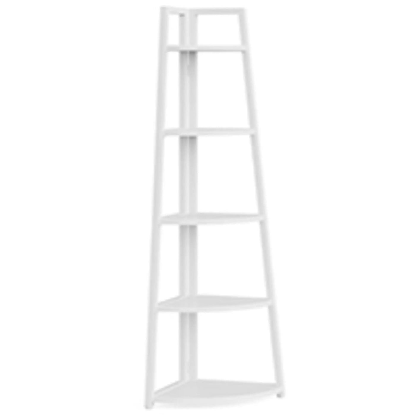 Tall 5 Tier Corner Bookshelf For Living Room by HouseOfZazla