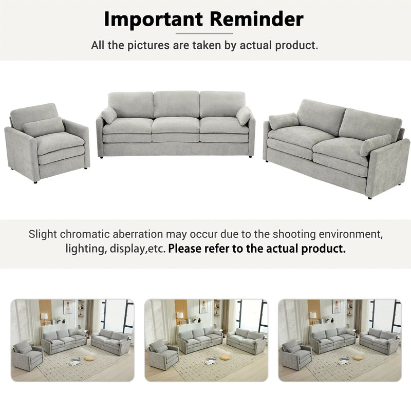 Cozy Upholstered Sofa Set For Living Room by Unique Piece Furniture