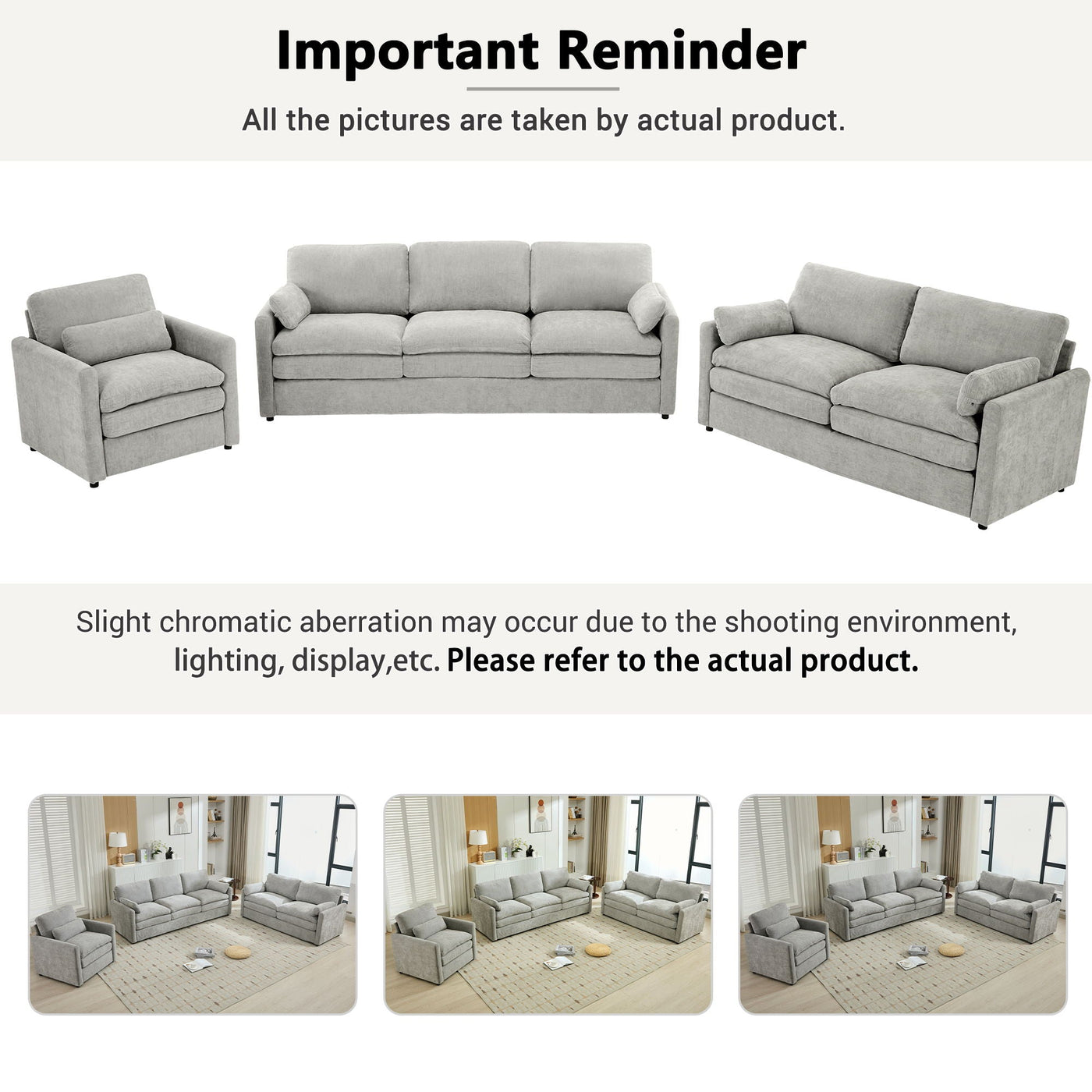 Cozy Sofa Set Oversized Comfy Cloud Sofa With Double Cushion by Unique Piece Furniture