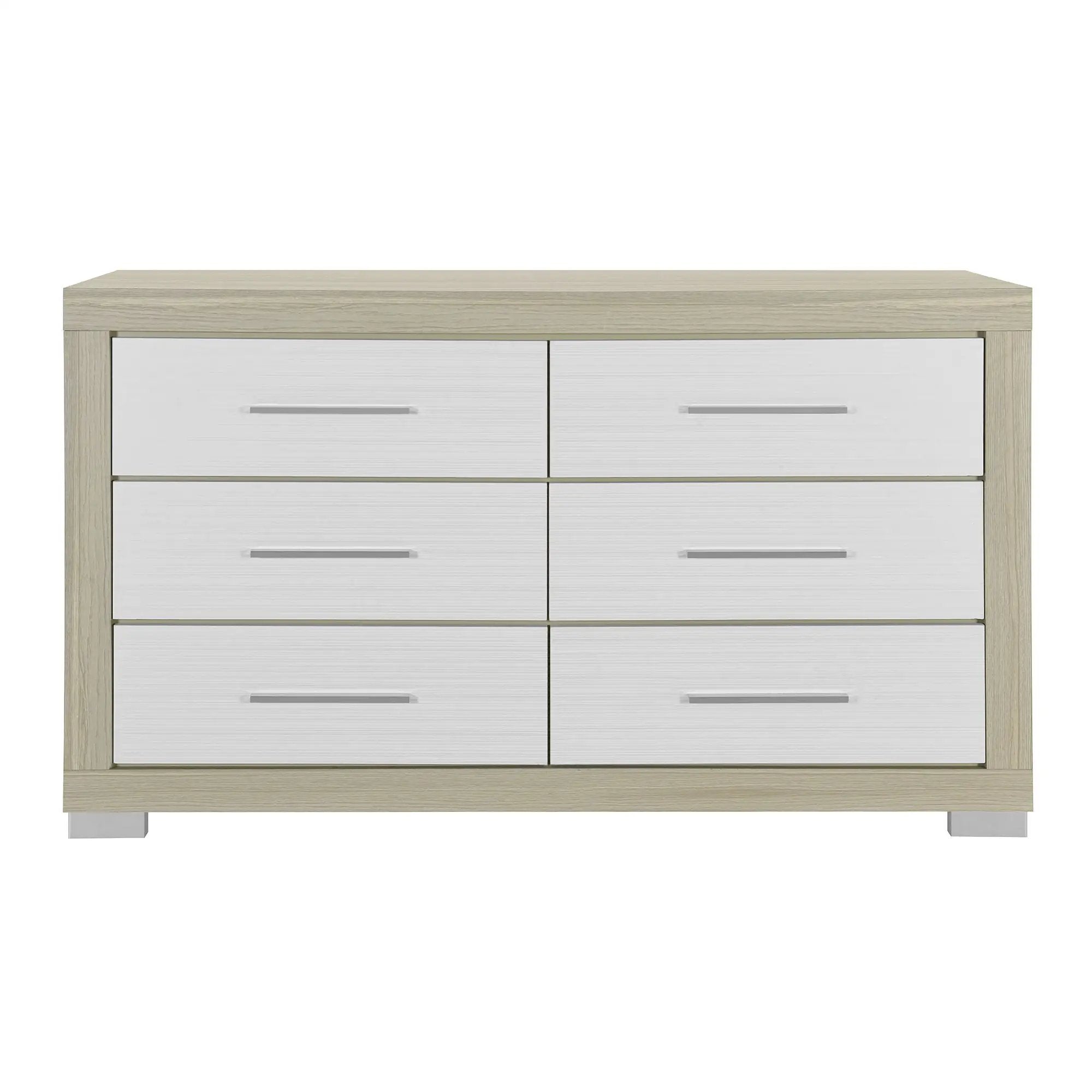 Elsa - 2 Toned And Dresser With Bar Handle And Construction by HouseOfZazla
