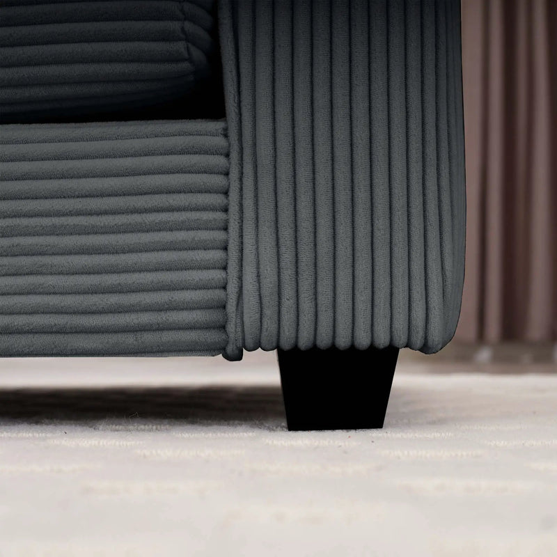 Classic Modern Comfortable Single Chair Deep Seat Sofa With Footstool by HouseOfZazla
