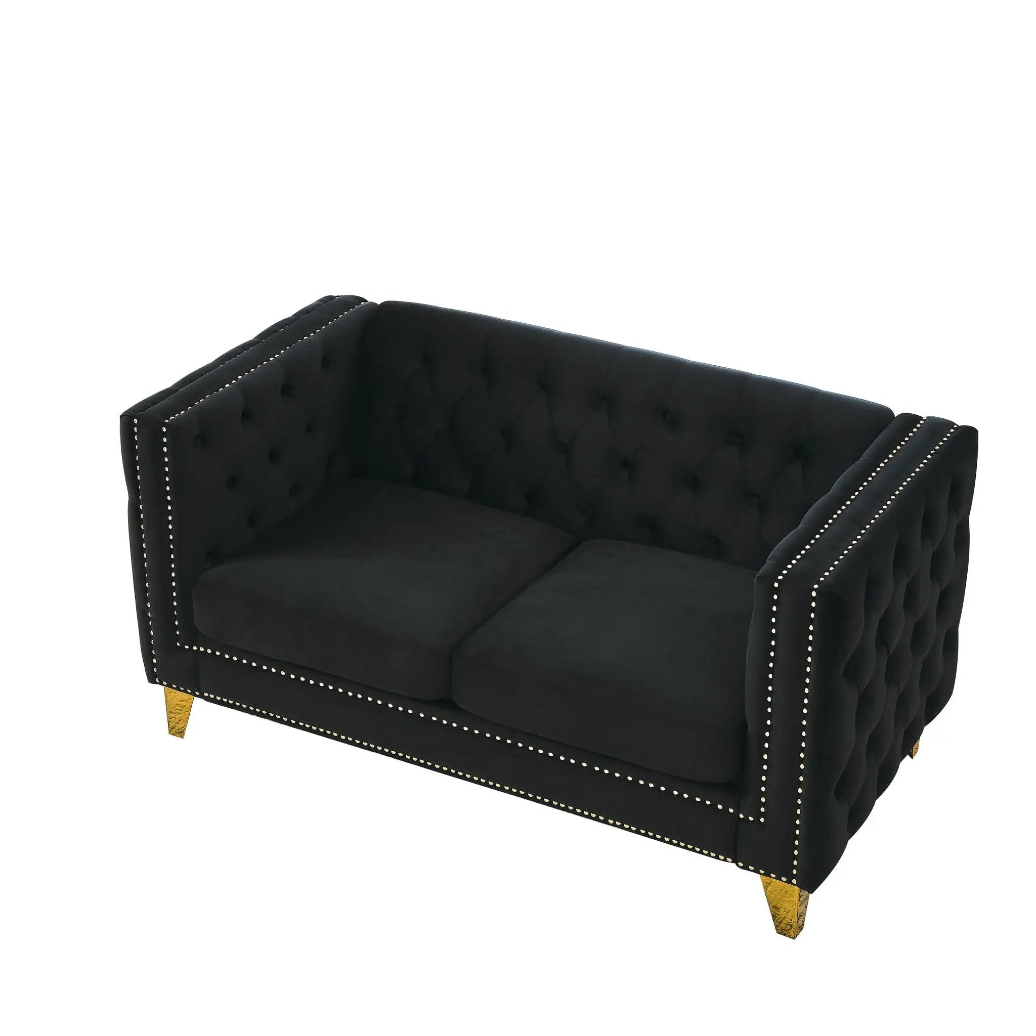Modern Sofa With Button Tufting, Upholstered Couch For Living Room by HouseOfZazla
