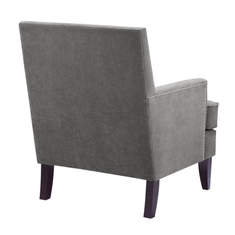 Colton - Track Arm Club Chair With Nailhead Trim by HouseOfZazla