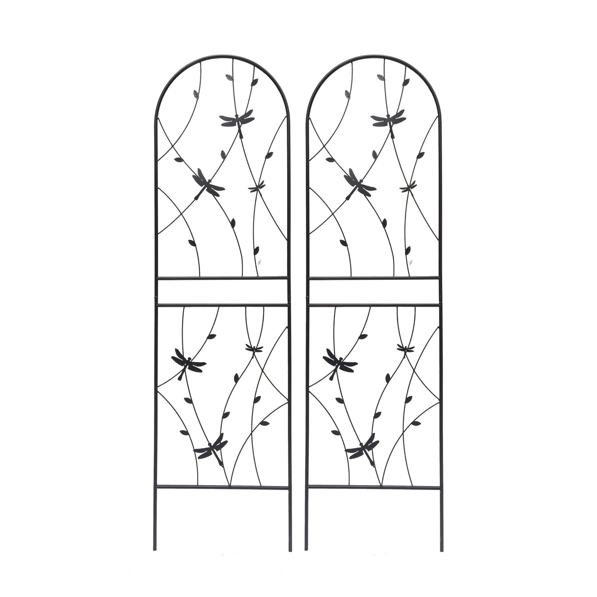 2 Pack Metal Garden Trellis 71" x 19.7" Rustproof Trellis for Climbing Plants by HouseOfZazla
