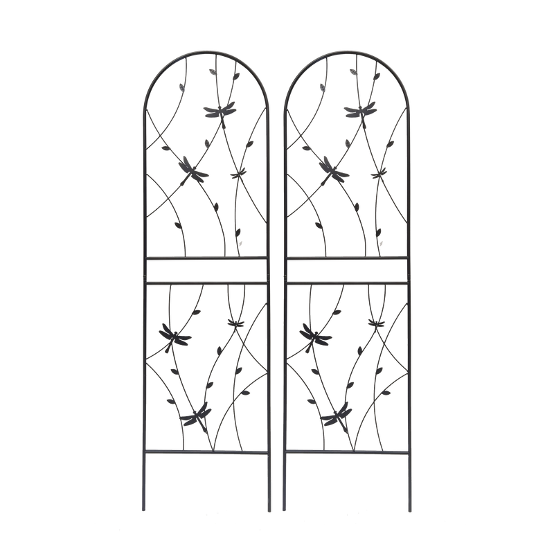 2 Pack Metal Garden Trellis 71" x 19.7" Rustproof Trellis for Climbing Plants by HouseOfZazla