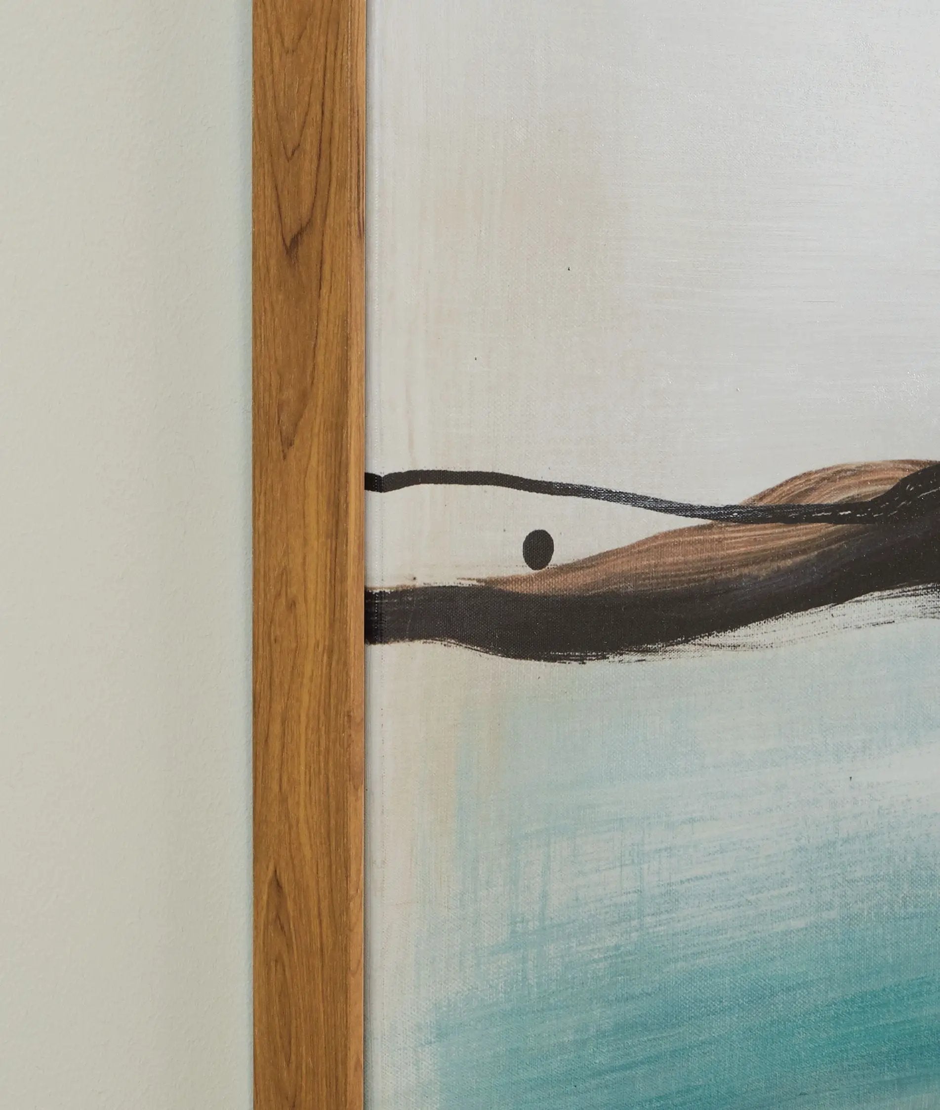 Brunonia - Wall Art - Teal / Orange / Black by Unique Piece Furniture