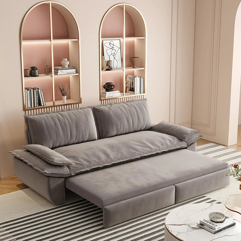 Queen Pull Out Bed, 3 In 1 Convertible Sleeper Sofa