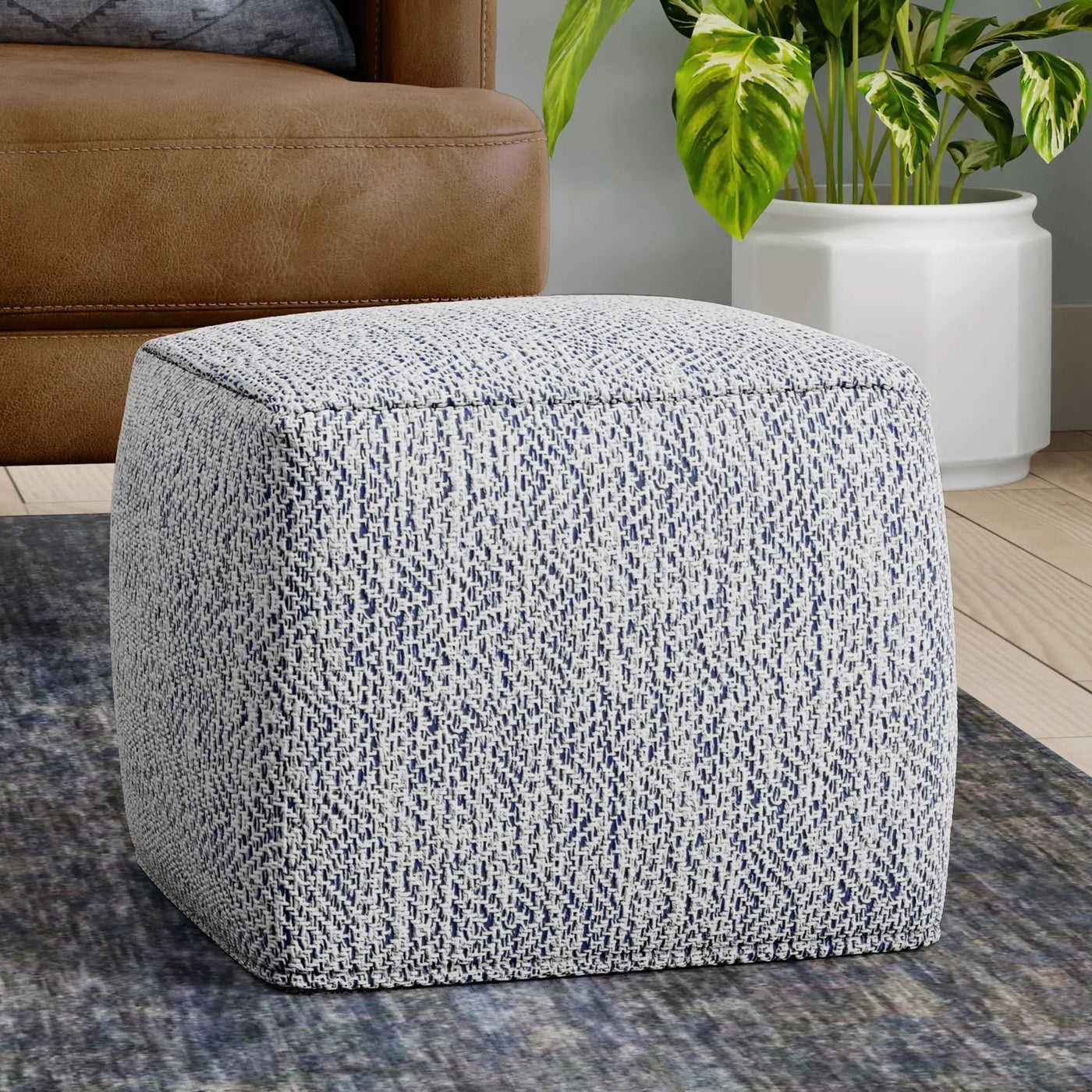 Nate - Square Pouf by HouseOfZazla