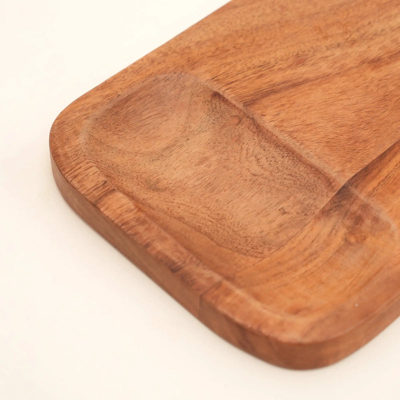 Acacia Wood Cutting Board with Built-In Handle by HouseOfZazla