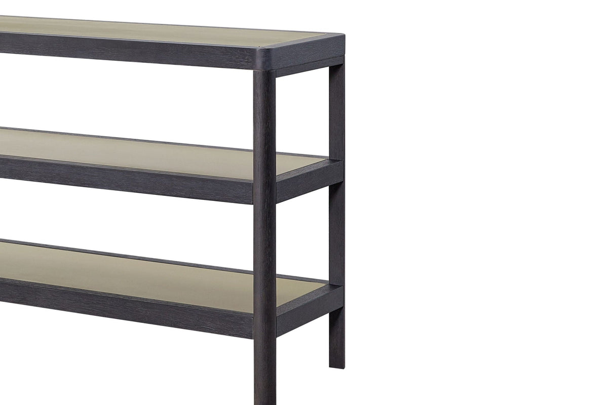 Console Table With Metal Insets - Black, photo 4 of 5