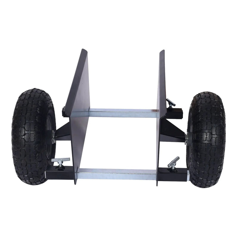 Heavy Duty 600Lb Panel Dolly With 10In. Pneumatic Wheels Alloy Steel - Black by HouseOfZazla