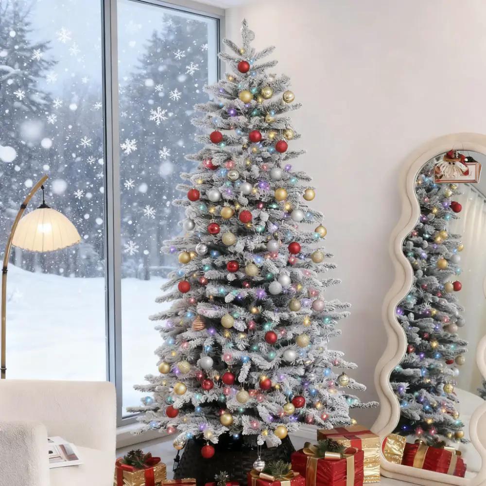 7.5ft Snow Flocked Artificial Christmas Tree by HouseOfZazla