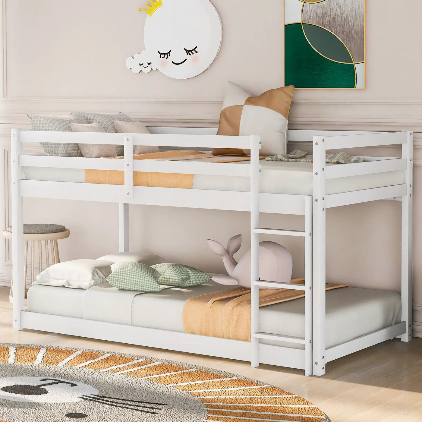 Floor Bunk Bed With Ladder by HouseOfZazla