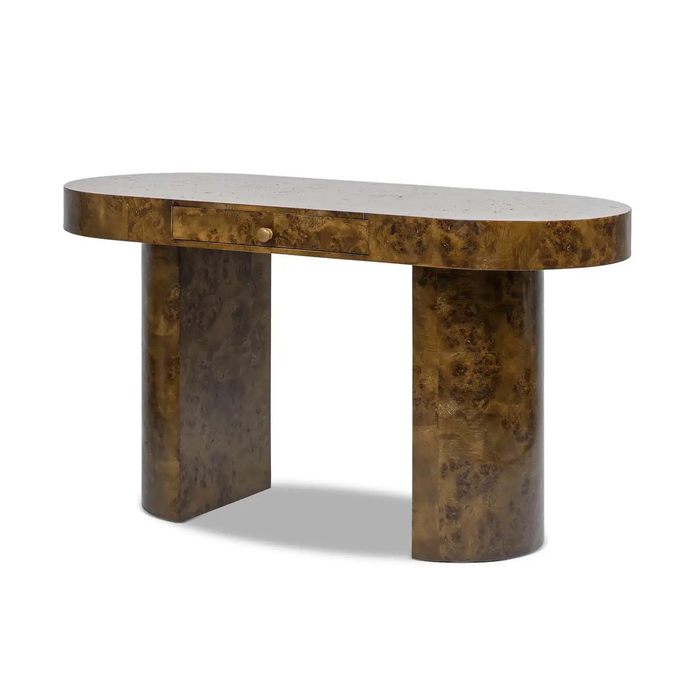 Jesse - Single Drawer Oval Computer Desk by HouseOfZazla