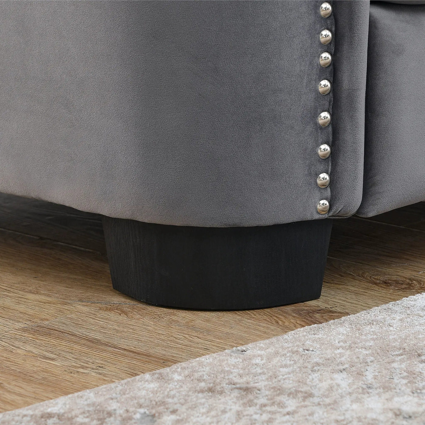 Modern Chesterfield Sofa With Tufted Backrest For Living Room by HouseOfZazla