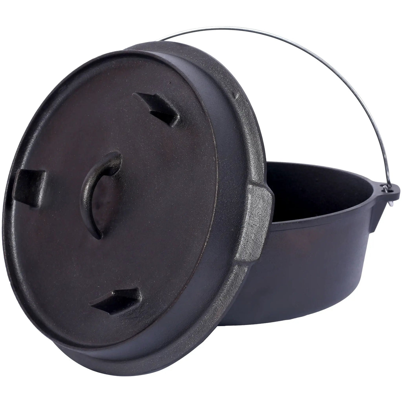 Pre-Seasoned Cast Dutch Oven with Skillet Lid and Pot Rack by HouseOfZazla