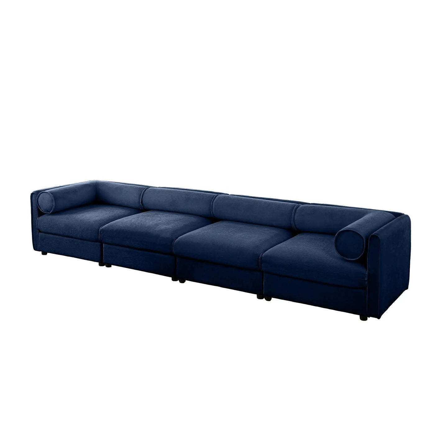 Stylish Sofa With Storage Seat And Cylindrical Backrest by HouseOfZazla