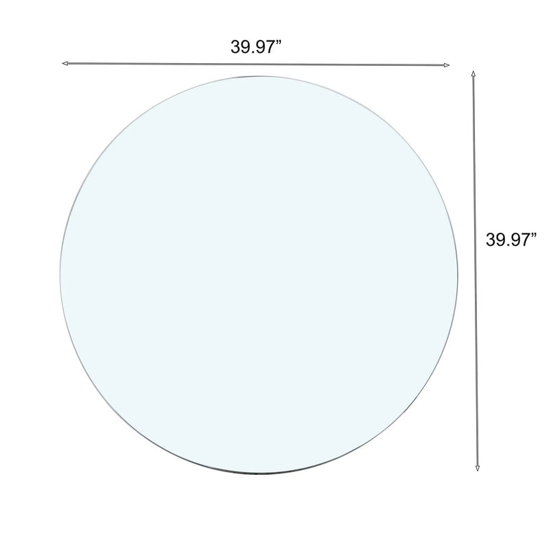 Round Tempered Glass Table Top by HouseOfZazla