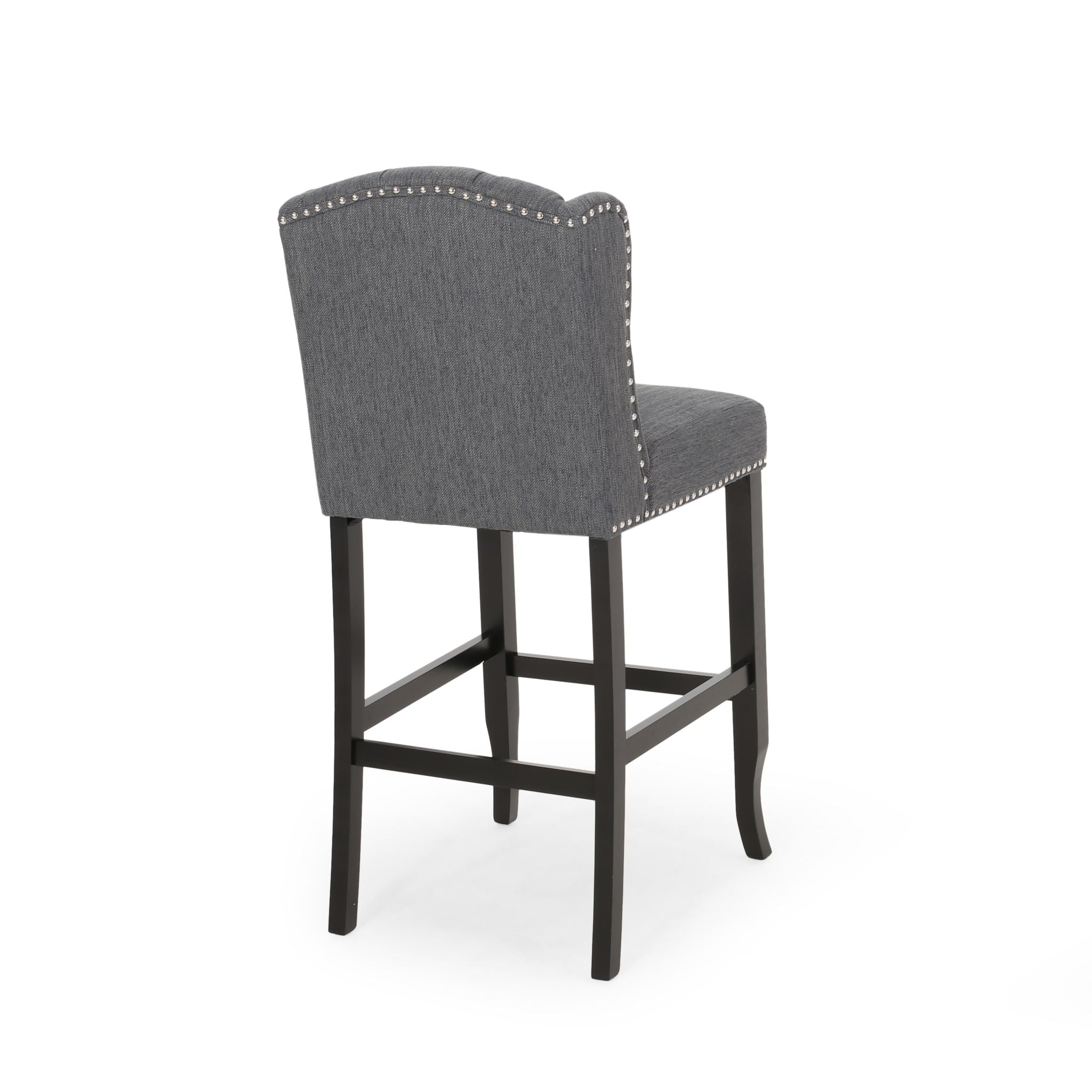 Vienna Contemporary Fabric Tufted Wingback Counter Stools (Set of 2) by HouseOfZazla