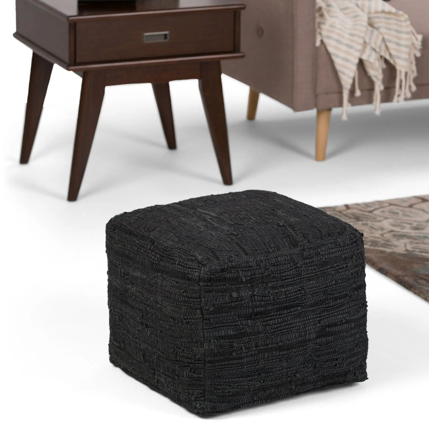 Fredrik - Handcrafted Square Pouf by HouseOfZazla