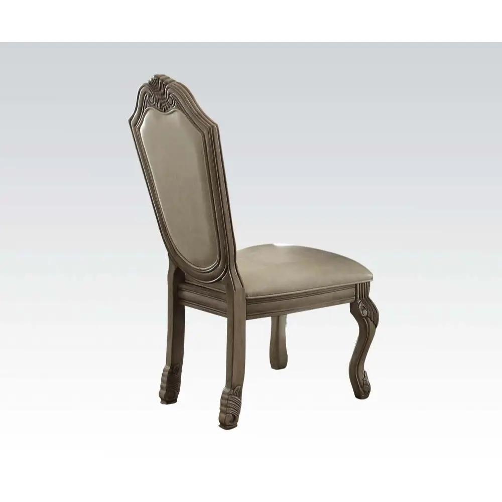 Chateau De Ville - Side Chair (Set of 2) - Synthetic Leather & Antique White by Unique Piece Furniture