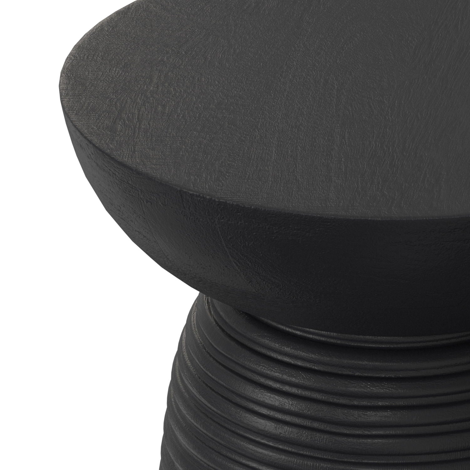 Boyd - Ribbed Accent Table - Black by HouseOfZazla