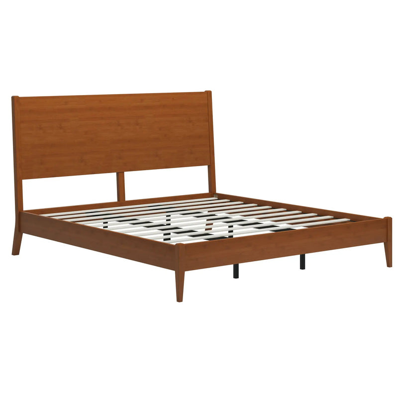 Modern Sled Platform Bed Frame With Slats by HouseOfZazla