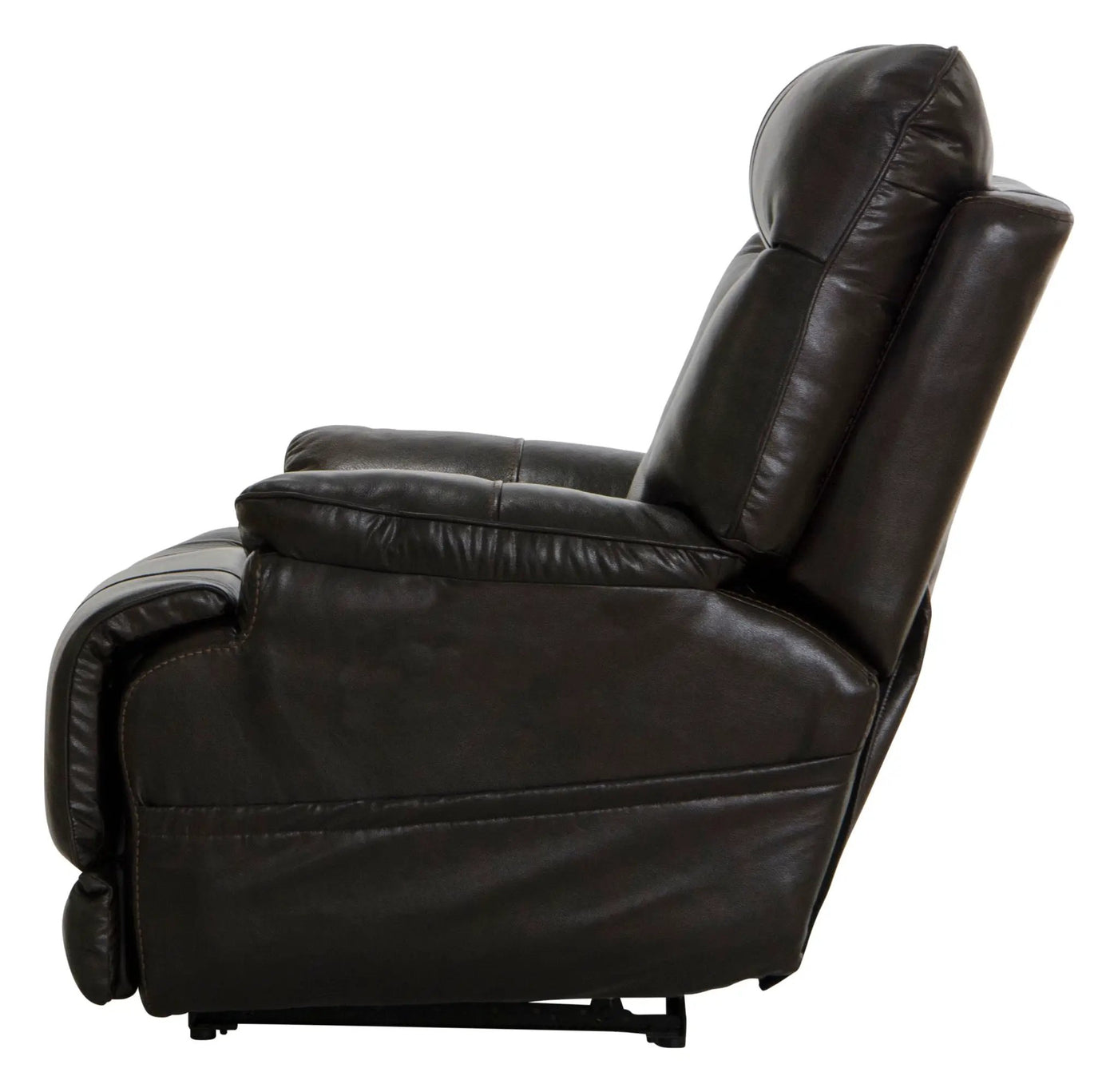 Naples - Power Lay Flat Recliner With Extended Ottoman - Chocolate by Unique Piece Furniture